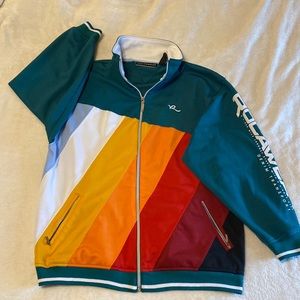 Vintage Teal Green Rocawear Jacket - 100% polyester